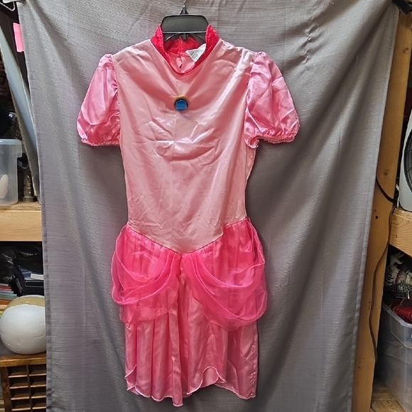 Toddler Girl Super Mario Princess Peach Costume M 8-10 - Picture 1 of 7